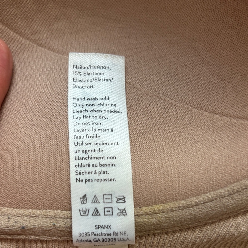Beige/tan SPANX Cross-Back Bra with Front Closure - Picture 7 of 10